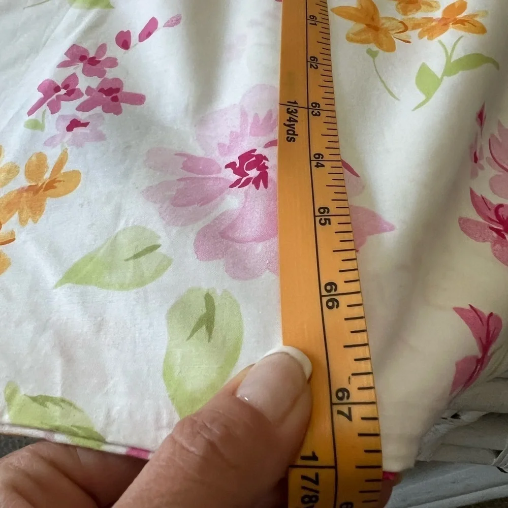 Pottery Barn Kids | Floral Twin Duvet Cover | Button Close | Pink Cabbage Roses